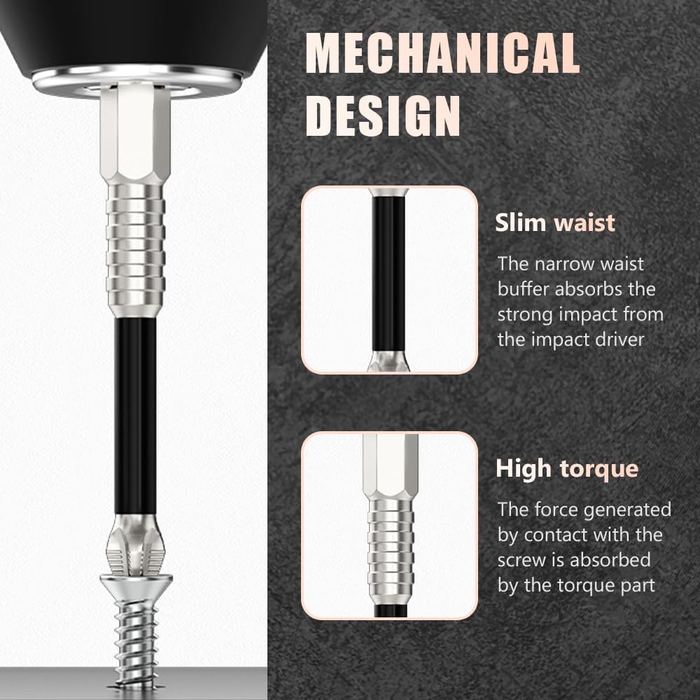 High Magnetic Screwdriver Drill Bit Set, Strong Magnetic Durability Screwdriver Drill Bit Set, Universal Anti-Slip Magnetic Electric Screwdriver Set