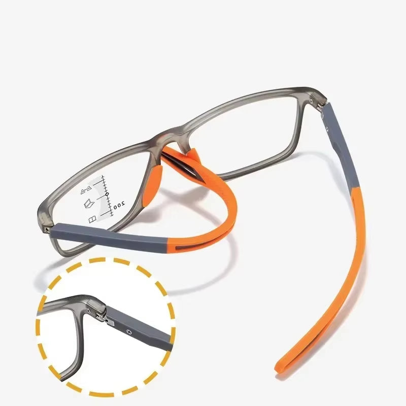Photochromic TR90 Anti-Blue Light Multifocal Reading Glasses New Progressive near Far Eyewear Men Women Sports Eyeglasses