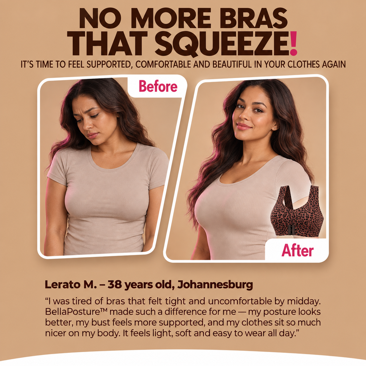 BellaPosture™ – Posture Corrector Bra + 60% OFF TODAY ONLY! 🔥