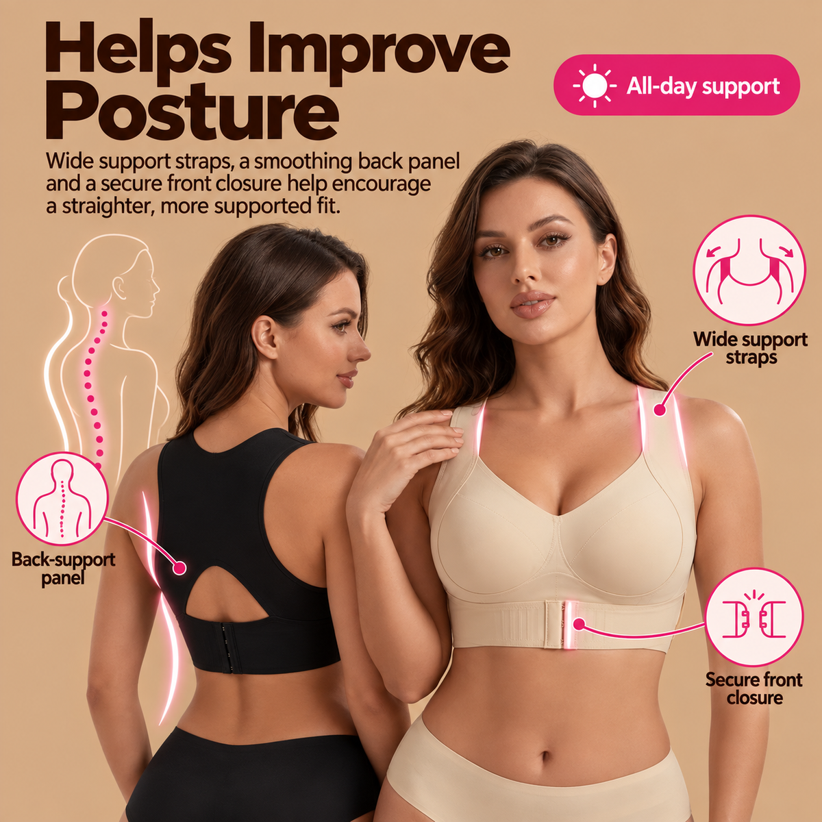 BellaPosture™ – Posture Corrector Bra + 60% OFF TODAY ONLY! 🔥